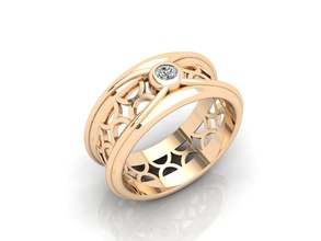 ring 76 design shining gold diamond printready cad 3d rhino matrix precious fashion wedding engagement silver platinum jewelry rings printable 3d print model - Mito3D