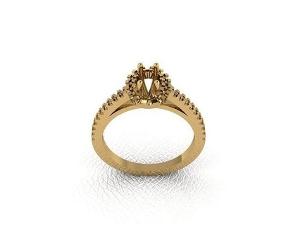 anillo 765 oro Moda belleza diamante Boda joya joyería colgante pendiente compromiso matrimonio platino imprimible plata celebracion anillos 3d print model - Mito3D