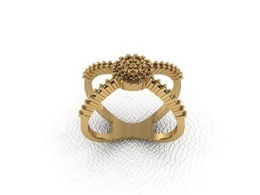 anillo 76 oro moda belleza diamante boda joya joyería colgante pendiente compromiso matrimonio platino imprimible plata celebracion anillos 3d print model - Mito3D