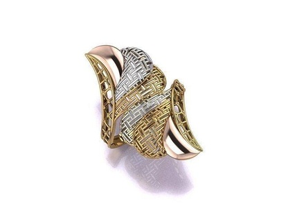 bague 7 golg or bijoux argent imprimable anneaux bijou saphir rubis grenat émeraude sterling mode mariage diamant gemme 3d print model - Mito3D