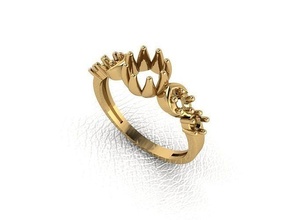 ring 78 gold fashion beauty diamond wedding jewel jewellery jewelry engagem rings 3d print model - Mito3D