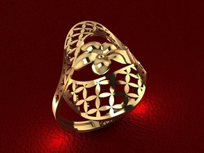 ring 79 gold mode schönheit diamant hochzeit juwel schmuck abstrakt reflexion ball silber brechung mauer spiegel scheinen ringe 3d print model - Mito3D