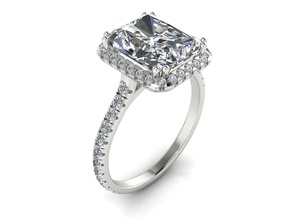 anel 79 jóias graciosamente ouro prata platina stl casamento modelos joalheria argolas imprimível diamante gema moda luxo radiante 3d print model - Mito3D