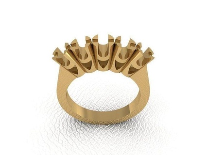 Ring 794 Gold Mode Schönheit Diamant Hochzeit Juwel Schmuck Anhänger Verlobungsring Ehe Platin druckbar Engagement Silber Feier Ringe 3d print model - Mito3D