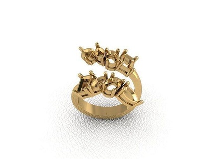 squillare 801 oro moda bellezza diamante nozze gioiello gioielleria pendente anello fidanzamento matrimonio platino stampabile Fidanzamento argento gemma celebrazione anelli 3d print model - Mito3D