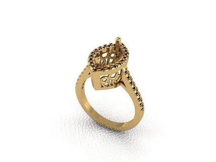 squillare 805 oro moda bellezza diamante nozze gioiello gioielleria pendente anello fidanzamento matrimonio platino stampabile Fidanzamento argento gemma celebrazione anelli 3d print model - Mito3D