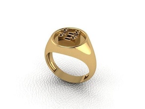 ring 80 gold fashion beauty diamond wedding jewel jewellery jewelry engagem rings 3d print model - Mito3D
