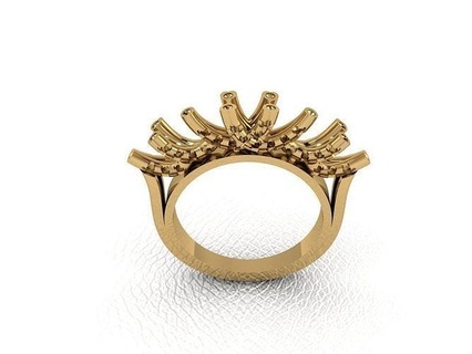 yüzük 811 altın moda güzellik elmas düğün mücevher takı kolye nişan yüzüğü evlilik platin yazdırılabilir gümüş kutlama yüzükler 3d print model - Mito3D