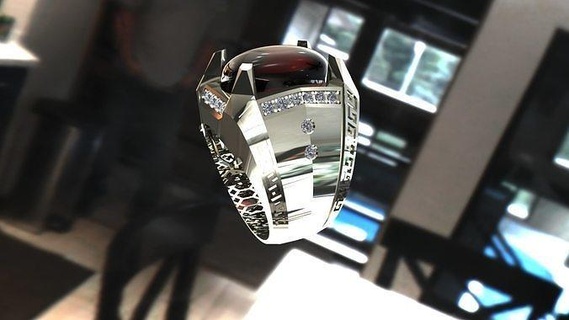 ring 81 jewelry diamond sterling fashion rings 3d print model - Mito3D