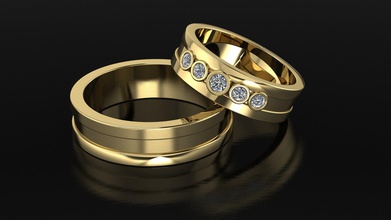 ring 8 jewelry weddingring wedding gold fashionwedding 3dfile marriagering marriage newring fashion printable whitegold printmodel 3dprint rings 3d print model - Mito3D