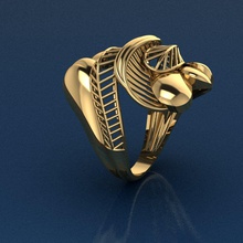 anillo de 8 la joyería oro moda y belleza diamante boda el joya plata imprimible gem compromiso colgante rhino cad los anillos 3d print model - Mito3D
