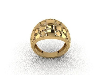 Ring 817 Gold Mode Schönheit Diamant Hochzeit Juwel Schmuck Anhänger Verlobungsring Ehe Platin druckbar Engagement Silber Feier Ringe 3d print model - Mito3D