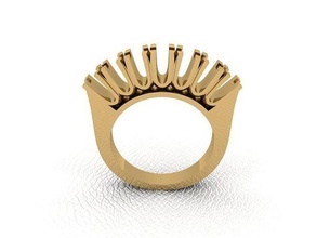 anillo 82 oro moda belleza diamante boda joya joyería colgante pendiente compromiso matrimonio platino imprimible plata celebracion anillos 3d print model - Mito3D