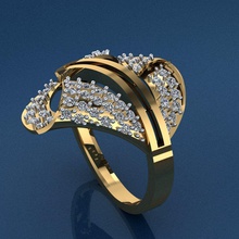 anillo de 83 la joyería oro boda diamante imprimible plata compromiso gem brillante moda joya engagem el collar y belleza colgante los anillos 3d print model - Mito3D