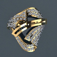 ring 83 Schmuck gold Mode-ring Mode-Schönheit Diamant-ring Hochzeit Juwel scheint gem engagement Mode Silber bedruckbar ist gold-ring cad Halskette Ringe 3d print model - Mito3D