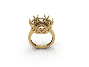 anel 83 ouro moda beleza diamante Casamento jóia jóias joalheria pingente noivado casamento platina imprimível prata gema celebração 3d print model - Mito3D