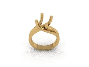 ring 83 gold mode schönheit diamant hochzeit juwel schmuck anhänger verlobungsring ehe platin druckbar engagement silber feier ringe 3d print model - Mito3D
