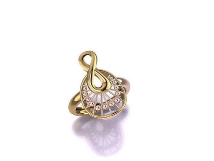 ring 8 jewelry art wedding shining silver brilliant gold diamond engagement necklace pendants bracelets rings earring fashion beauty sapphire pendant ruby 3d print model - Mito3D
