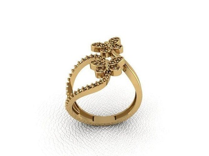 Ring 846 Gold Mode Schönheit Diamant Hochzeit Juwel Schmuck Anhänger Verlobungsring Ehe Platin druckbar Engagement Silber Feier Ringe 3d print model - Mito3D