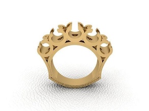 squillare 84 oro moda bellezza diamante nozze gioiello gioielleria pendente anello fidanzamento matrimonio platino stampabile Fidanzamento argento gemma celebrazione 3d print model - Mito3D