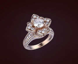 anello 84 gioielli oro argento moda la sterlina stampabile di fidanzamento matrimonio stampa gazzetta periodico diario biblioteca anelli 3d print model - Mito3D