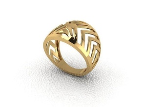 ring 85 gold fashion beauty diamond wedding jewel jewellery jewelry engagem rings 3d print model - Mito3D