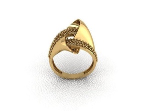 squillare 85 oro moda bellezza diamante nozze gioiello gioielleria pendente anello fidanzamento matrimonio platino stampabile Fidanzamento argento gemma celebrazione 3d print model - Mito3D