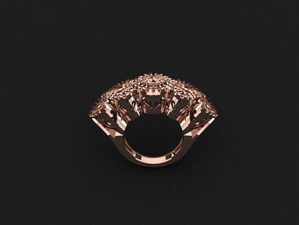 anillo 86 oro Moda belleza diamante Boda joya joyería colgante pendiente compromiso matrimonio platino imprimible plata celebracion moda anillos 3d print model - Mito3D