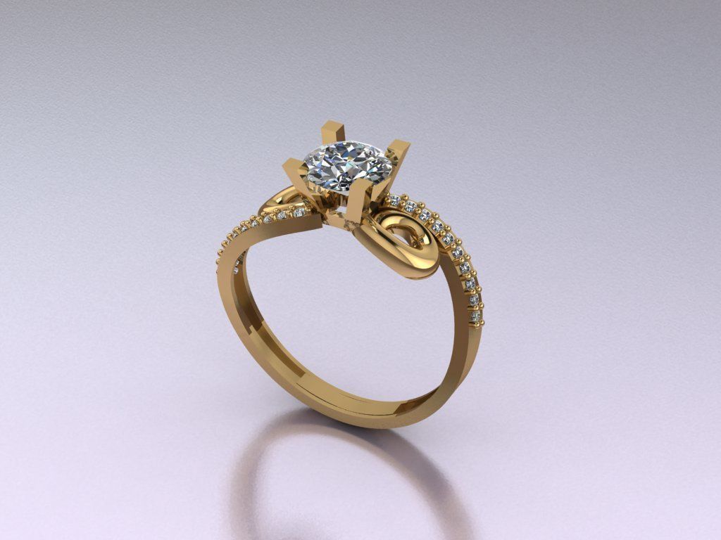 ring 86 m Schmuck gold Mode-ring sterling bedruckbar ist Mode-Schönheit Diamant-ring Hochzeit engagement Silber Ehe Juwel gem genial Luxus Platin Ringe 3D print model - Mito3D