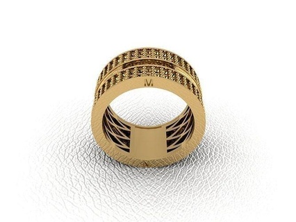 Ring 873 Gold Mode Schönheit Diamant Hochzeit Juwel Schmuck Anhänger Verlobungsring Ehe Platin druckbar Engagement Silber Feier Ringe 3d print model - Mito3D