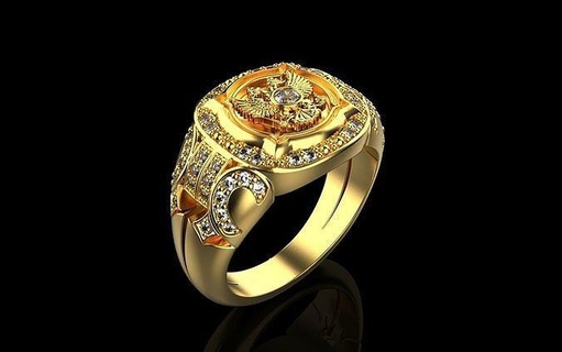 bague 876 011 anneaux boucle d'oreille homme or argent diamant blanc mariage engagement bijoux luxe bijou gemme imprimable 3d print model - Mito3D