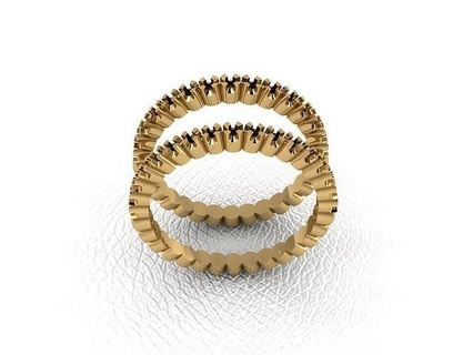 anillo 877 oro Moda belleza diamante Boda joya joyería colgante pendiente compromiso matrimonio platino imprimible plata celebracion anillos 3d print model - Mito3D