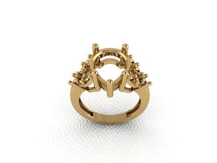 Ring 878 Gold Mode Schönheit Diamant Hochzeit Juwel Schmuck Anhänger Verlobungsring Ehe Platin druckbar Engagement Silber Feier Ringe 3d print model - Mito3D