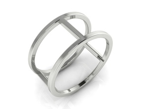 anneau de 89 l'anneau le minimalisme minimalizm or d'argent bijoux joyau imprimable l'engagement mode la bague en mariage luxe facile lumière marque nouvelles les anneaux 3d print model - Mito3D
