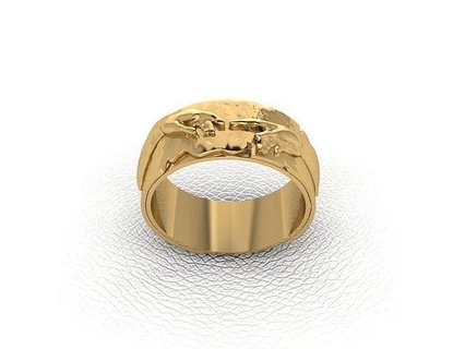 bague 893 or mode beauté diamant mariage bijou bijoux pendentif fiançailles platine imprimable engagement argent gemme fête anneaux 3d print model - Mito3D