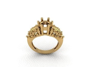 anel 89 ouro moda beleza diamante casamento jóia jóias joalheria pingente noivado casamento platina imprimível prata gema celebração argolas 3d print model - Mito3D