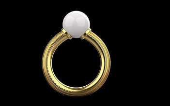Ring 898 002 Ringe Ohrring Gold Silber Diamant Hochzeit Engagement Luxus druckbar Juwel 3d print model - Mito3D