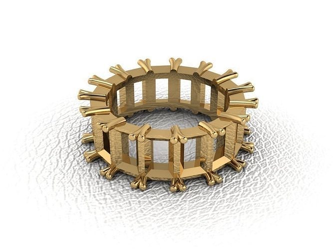 squillare 899 oro moda bellezza diamante nozze gioiello gioielleria pendente anello fidanzamento matrimonio platino stampabile Fidanzamento argento gemma celebrazione anelli 3D print model - Mito3D