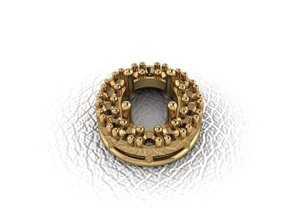 Ring 900 Gold Mode Schönheit Diamant Hochzeit Juwel Schmuck Anhänger Verlobungsring Ehe Platin druckbar Engagement Silber Feier Ringe 3d print model - Mito3D