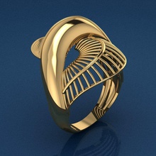 anel de 9 jóias ouro da forma moda beleza diamante casamento jóia prata printable gem pingente o cad rhino noivado engajamento a anéis 3d print model - Mito3D