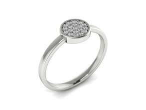 bague 91b de l'anneau le minimalisme minimalizm or d'argent bijoux imprimable l'engagement la mode en mariage luxe facile lumière marque nouvelles cercle gem diamant les anneaux 3d print model - Mito3D