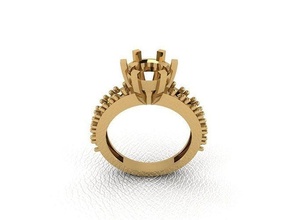 ring 93 gold mode schönheit diamant hochzeit juwel schmuck anhänger verlobungsring ehe platin druckbar engagement silber feier ringe 3d print model - Mito3D