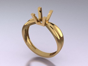 ring 93 m Schmuck gold Mode-ring bedruckbar ist Mode-Schönheit Diamant-ring Hochzeit engagement drucken Juwel Silber solitaire vintag diamond engagem Ringe 3d print model - Mito3D