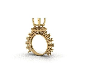 anillo 94 oro Moda belleza diamante Boda joya joyería colgante pendiente anillos 3d print model - Mito3D
