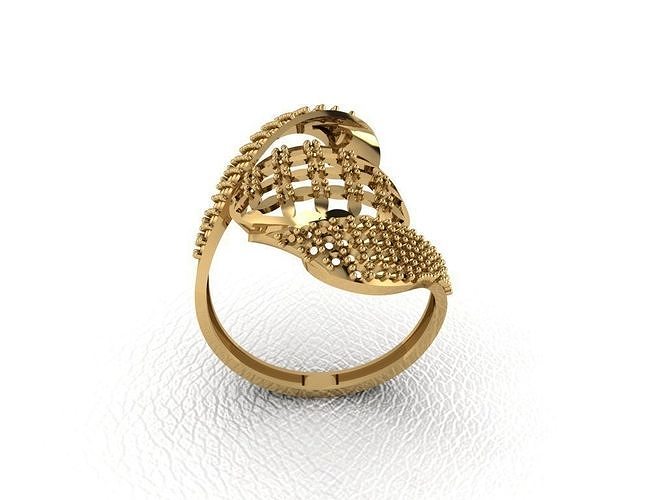 bague 94 or mode beauté diamant mariage bijou bijoux pendentif fiançailles platine imprimable engagement argent gemme fête 3D print model - Mito3D
