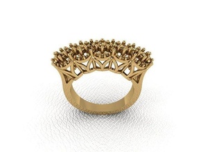 bague 94 or mode beauté diamant mariage bijou bijoux pendentif fiançailles platine imprimable engagement argent gemme fête anneaux 3d print model - Mito3D