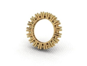 ring 95 gold fashion beauty diamond wedding jewel jewellery jewelry engagem rings 3d print model - Mito3D