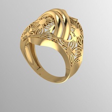 anel de 9 jóias ouro da forma sterling printable moda beleza diamante casamento o engajamento jóia vintag solitaire cad noivado engagem safira anéis 3d print model - Mito3D