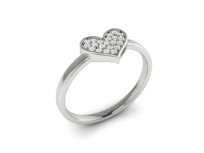 bague 96b de l'anneau le minimalisme minimalizm or d'argent bijoux imprimable l'engagement anneau mode la en mariage luxe facile lumière marque nouvelles cœur diamant les anneaux 3d print model - Mito3D