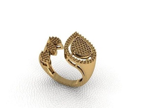 bague 97 or mode beauté diamant mariage bijou bijoux pendentif fiançailles platine imprimable engagement 3d print model - Mito3D